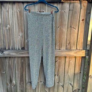 Lux LA black and silver joggers, size medium